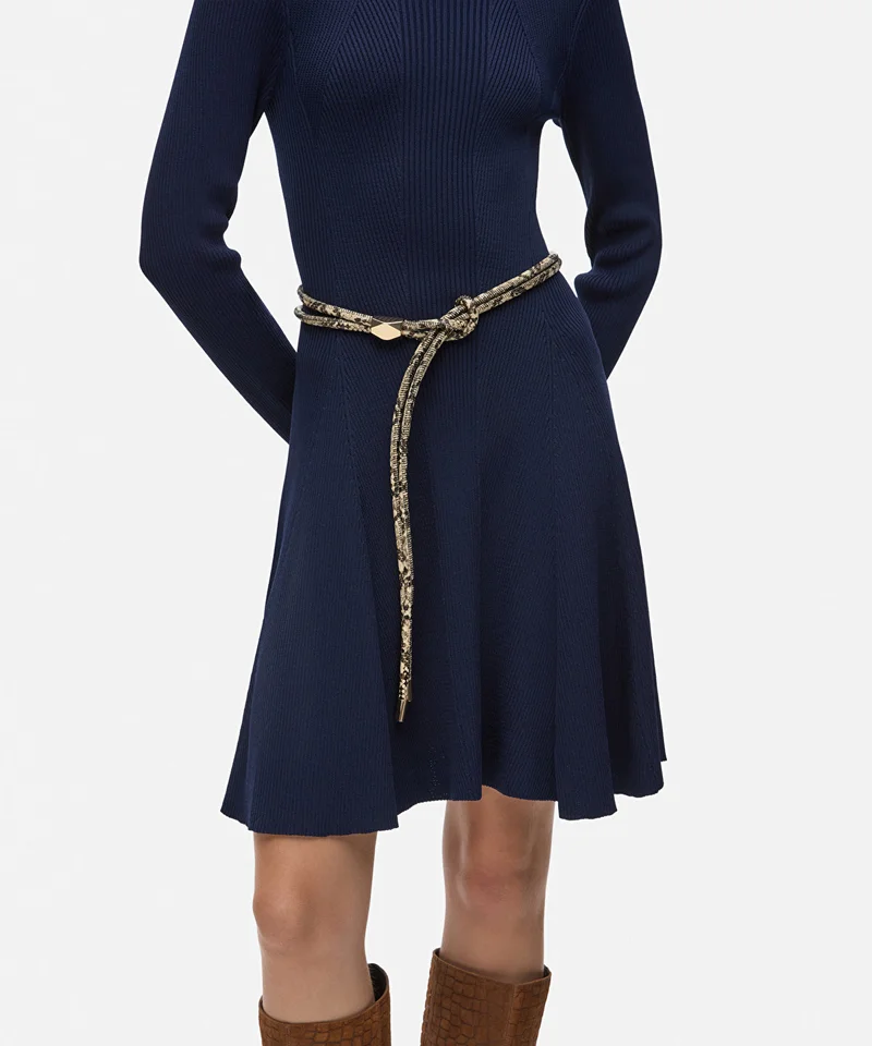 Ipekyol Snakeskin-Effect Rope Belt